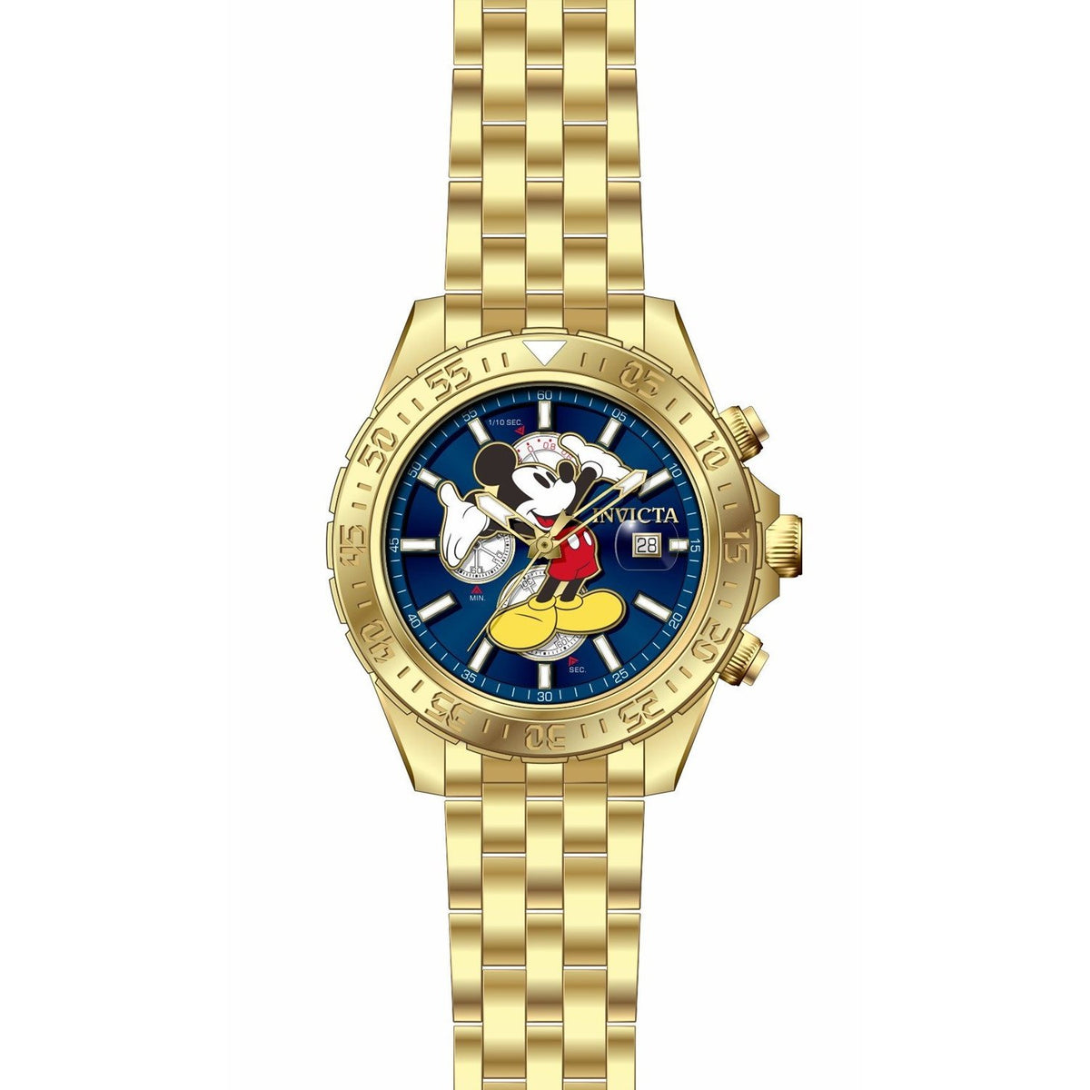 Invicta Men's 27377 Disney Mickey Mouse Gold-Tone Stainless Steel Watch