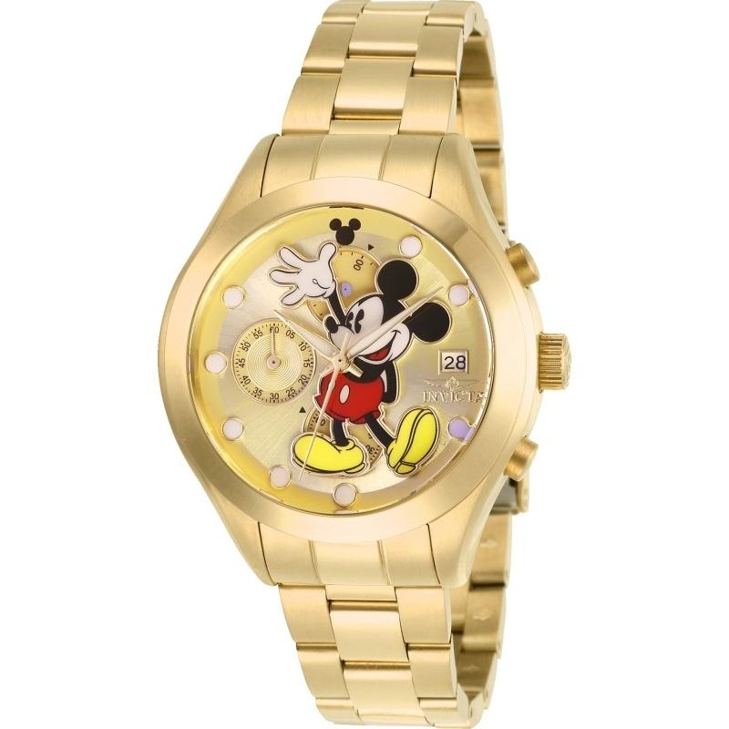 Invicta Women&#39;s 27399 Disney Mickey Mouse Gold-Tone Stainless Steel Watch