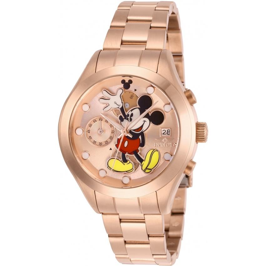 Invicta Women&#39;s 27400 Disney Mickey Mouse Rose-Tone Stainless Steel Watch