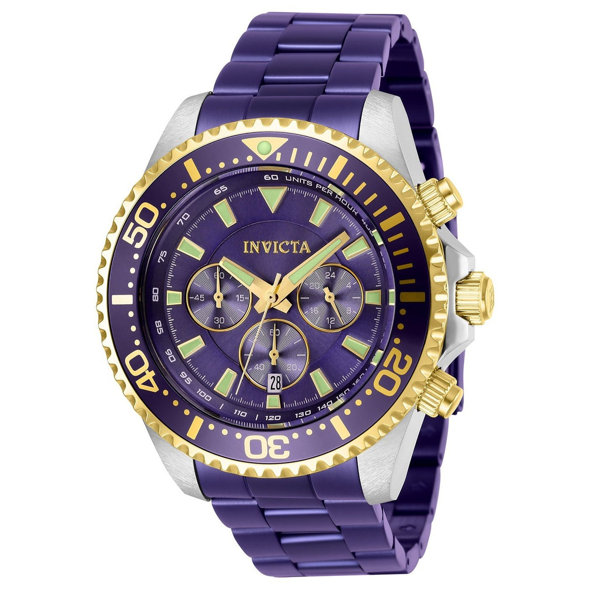 Invicta Men&#39;s 27479 Pro Diver Purple Stainless Steel Watch