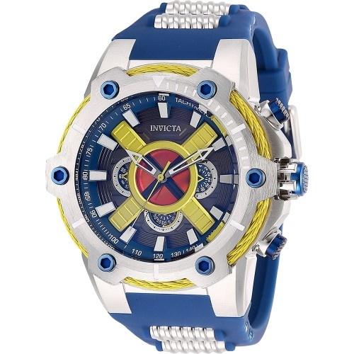 Invicta Men&#39;s 27486 Marvel X-men Blue Silicone Watch