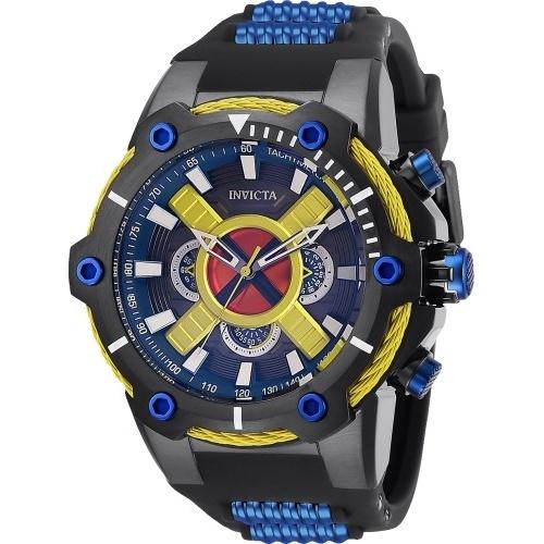 Invicta Men's 27488 Marvel X-men Black and Blue Silicone Watch