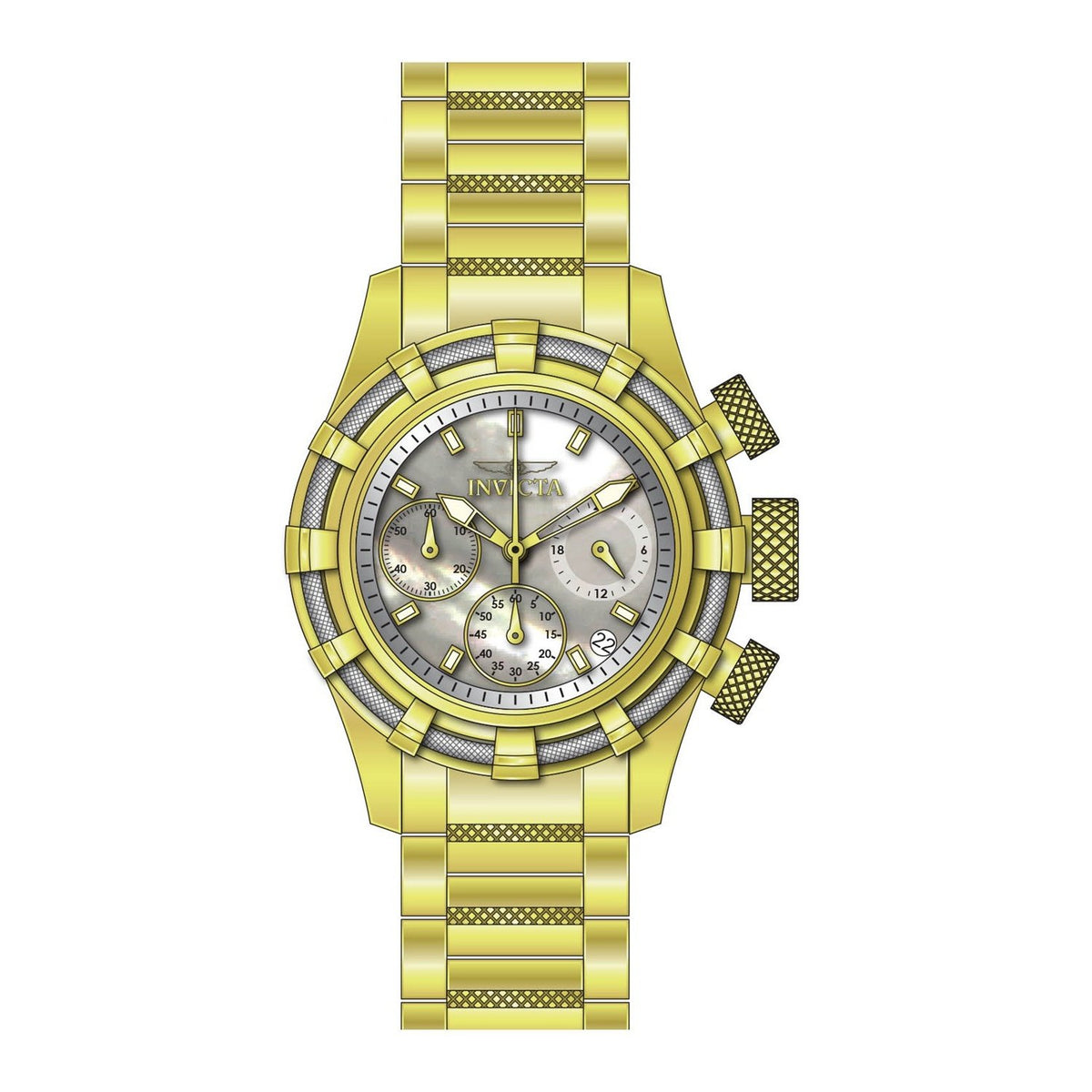 Invicta Women's 27492 Bolt Gold-Tone Stainless Steel Watch