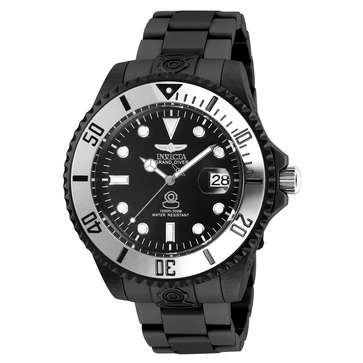 Invicta Men&#39;s 27536 Pro Diver Black Stainless Steel Watch