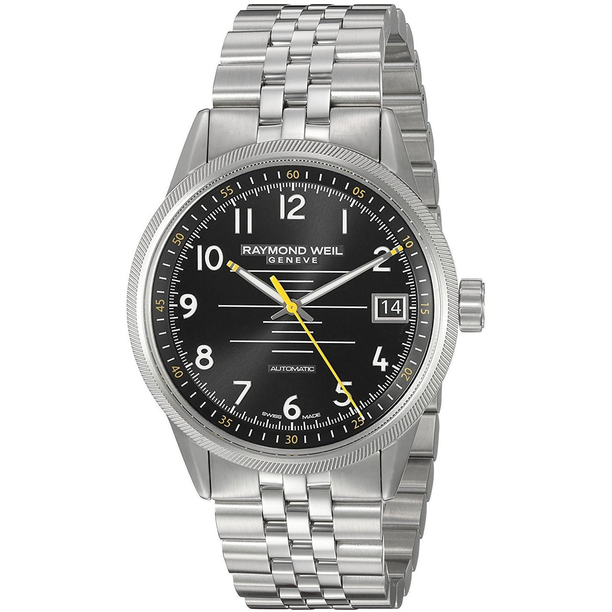 Raymond Weil Men&#39;s 2754-ST-05200 Freelancer Automatic Stainless Steel Watch