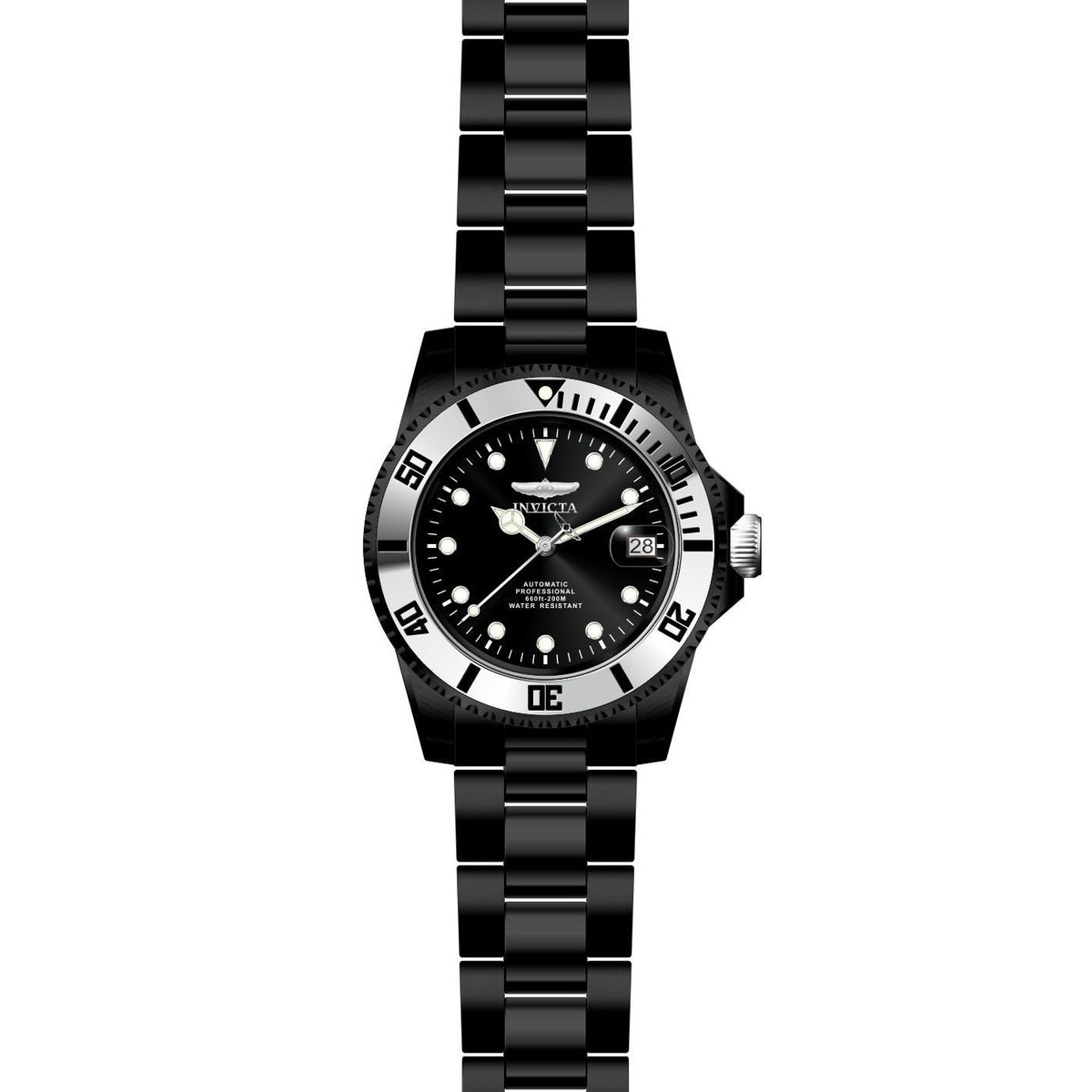 Invicta Men&#39;s 27548 Pro Diver Black Stainless Steel Watch