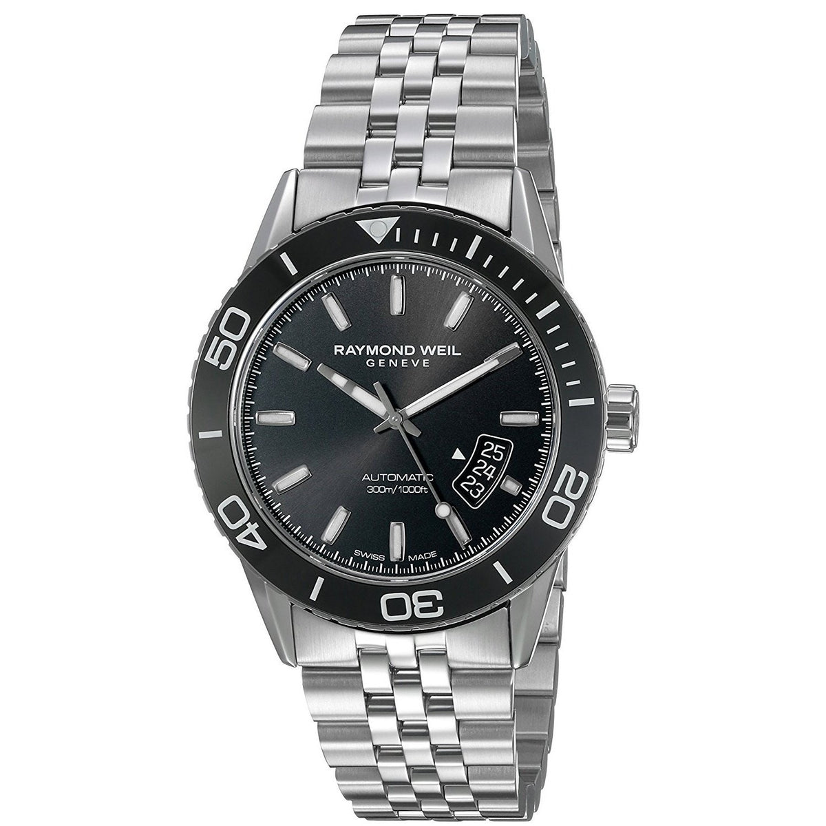 Raymond Weil Men&#39;s 2760-ST1-20001 Freelancer Automatic Stainless Steel Watch