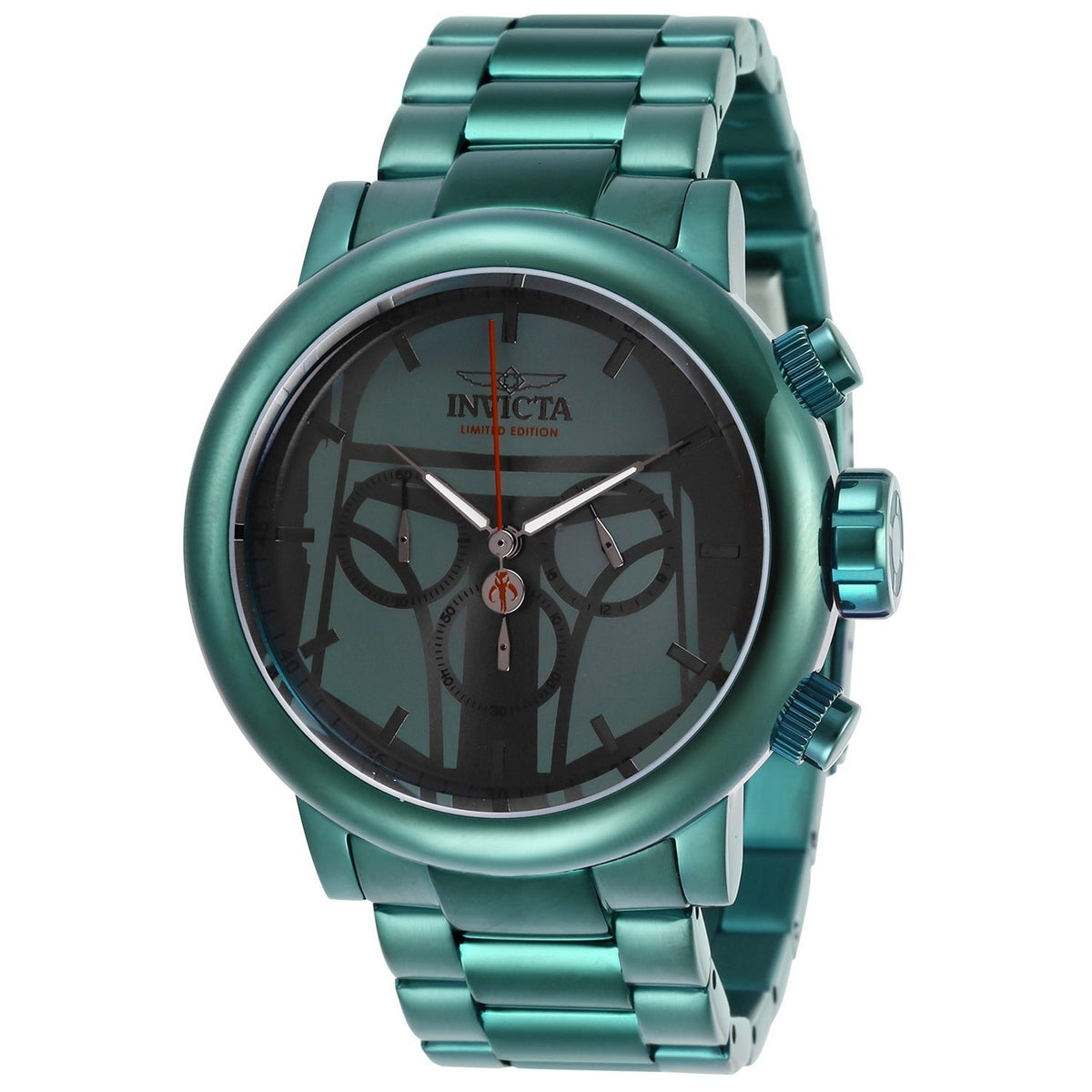 Invicta Men&#39;s 27609 Star Wars Boba Fett Green Stainless Steel Watch