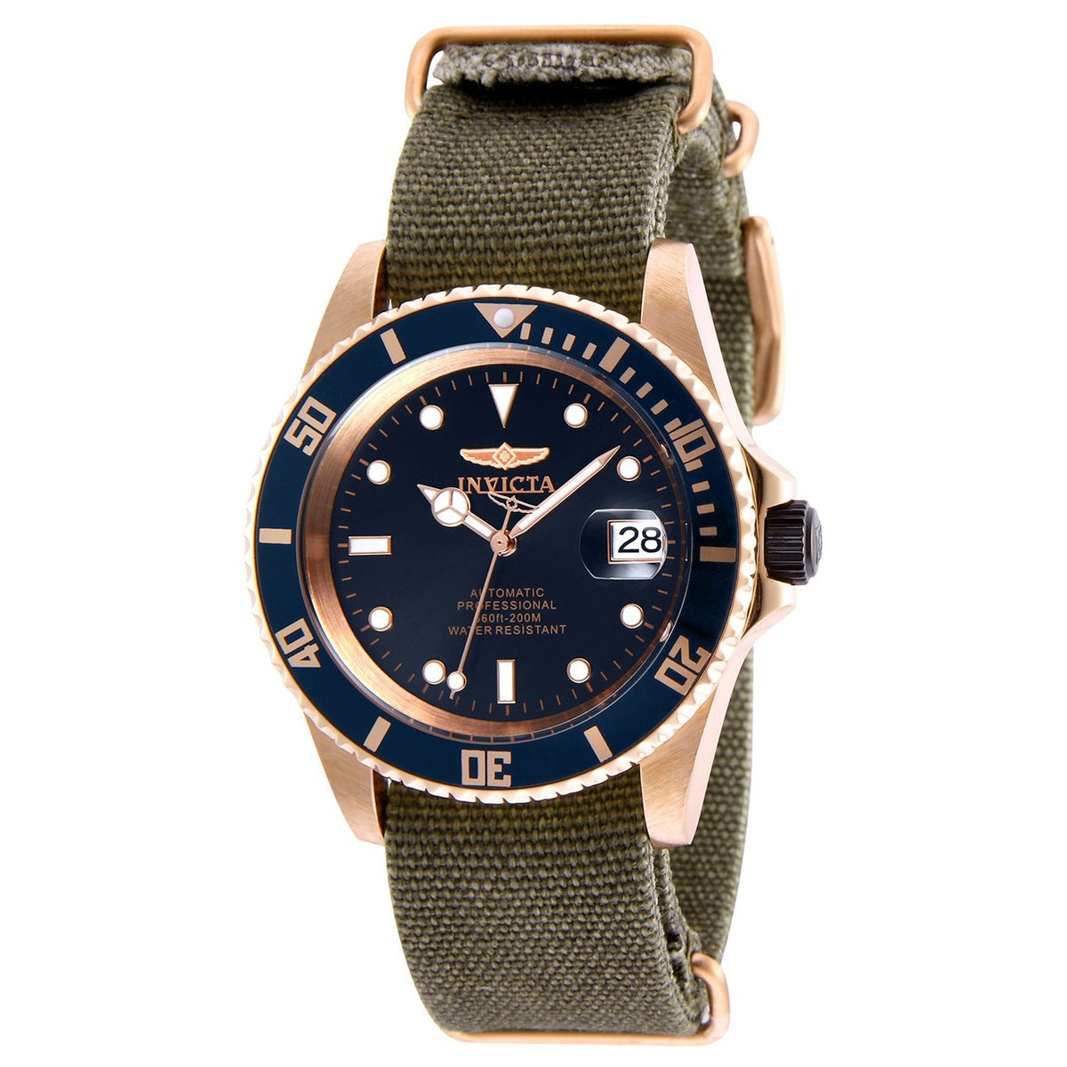 Invicta Men&#39;s 27628 Automatic Black Canvas Watch