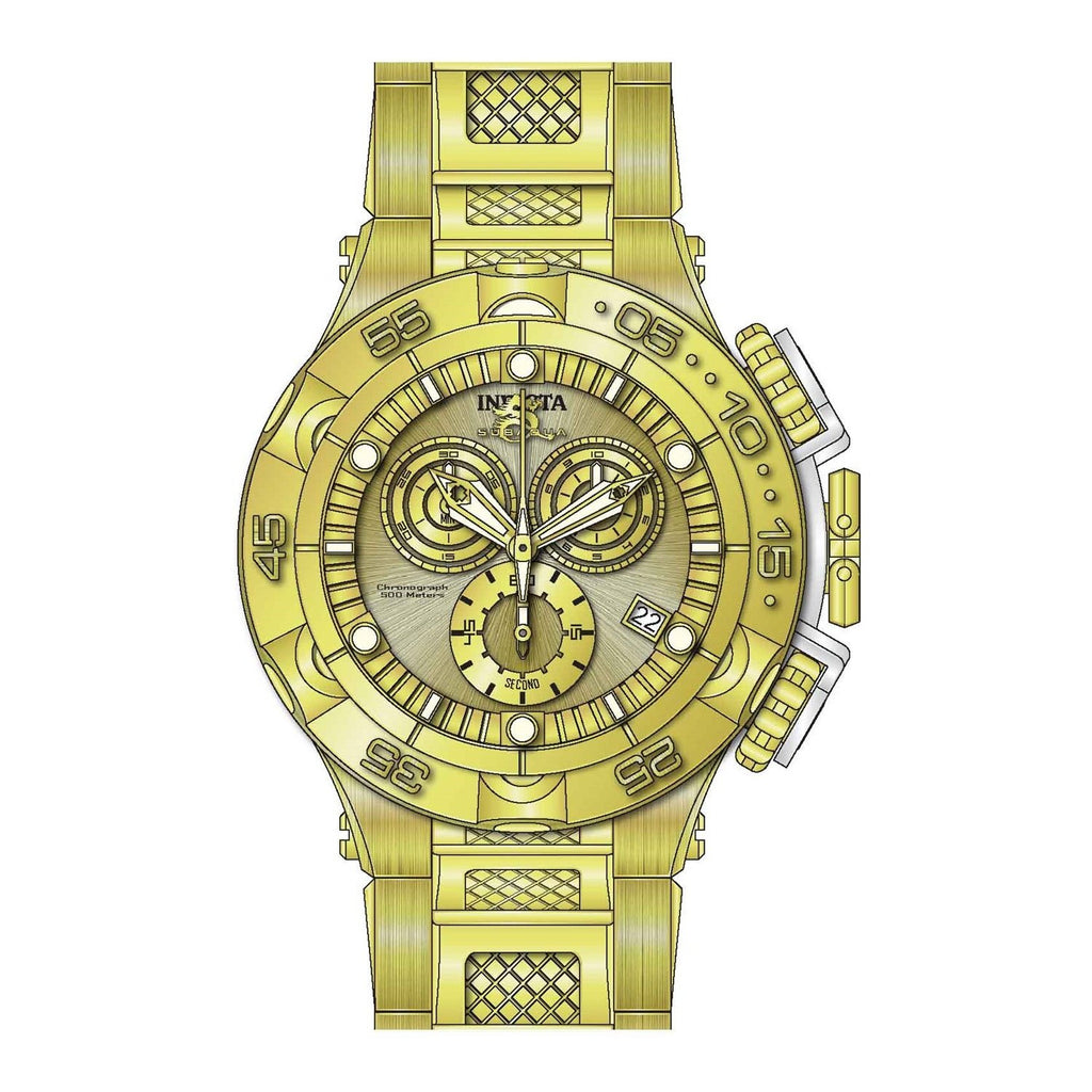 Invicta Men's 27677 Subaqua Quartz Chronograph Gold Dial Watch