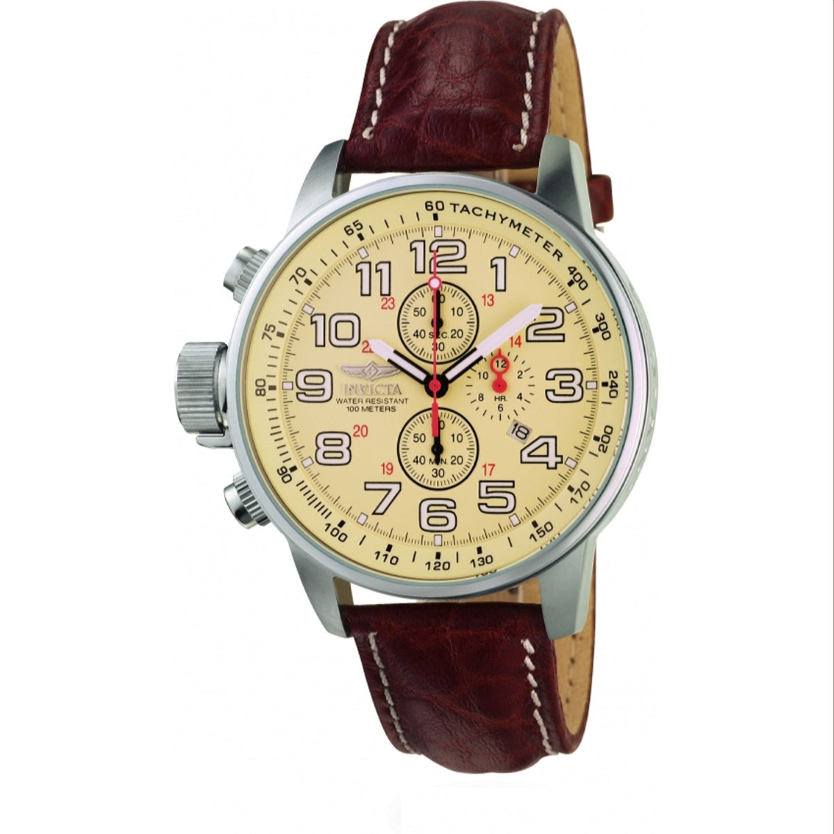 Invicta Men's 2772 I-Force Lefty Brown Leather Watch