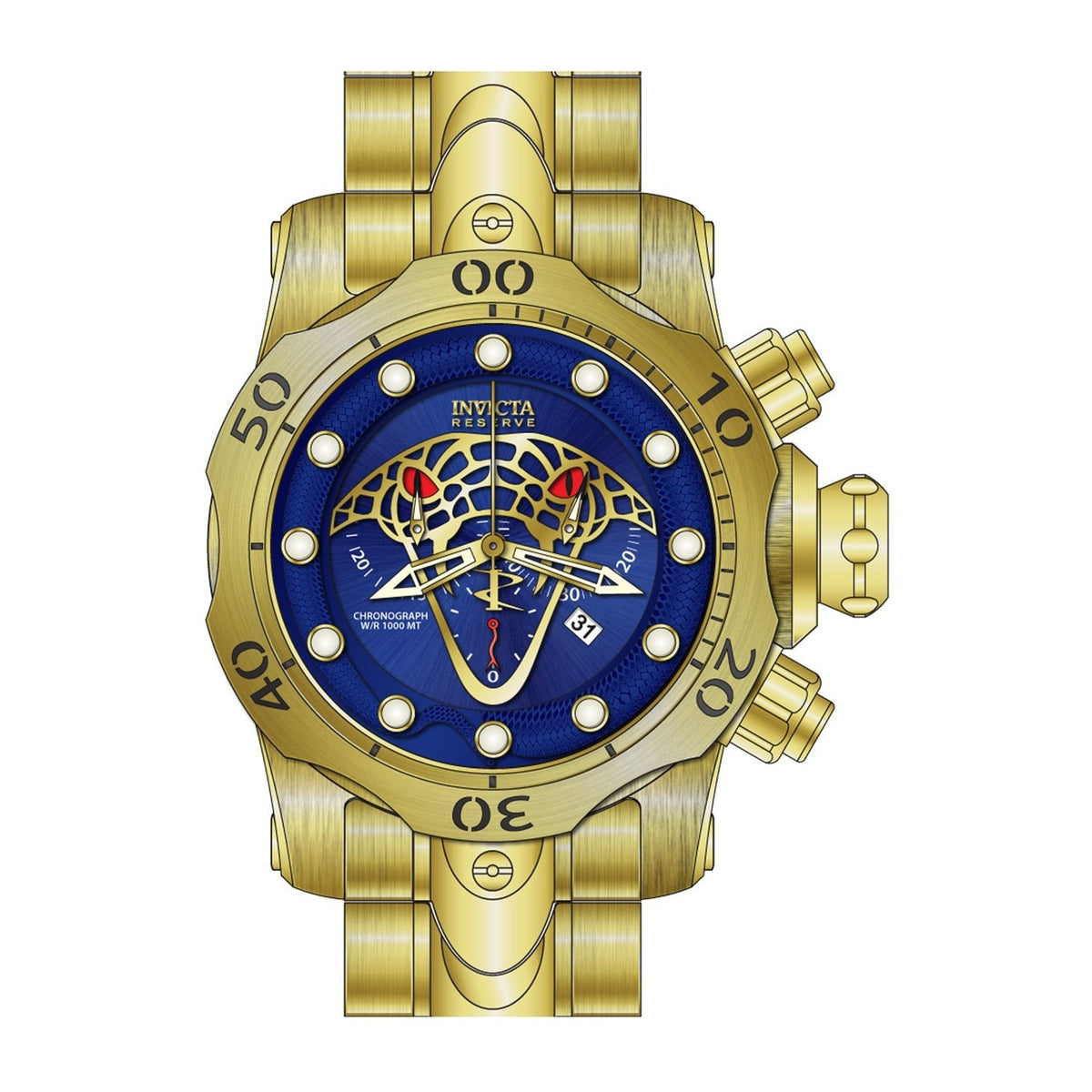 Invicta Men's 27763 Reserve Venom Gold-Tone Stainless Steel Watch