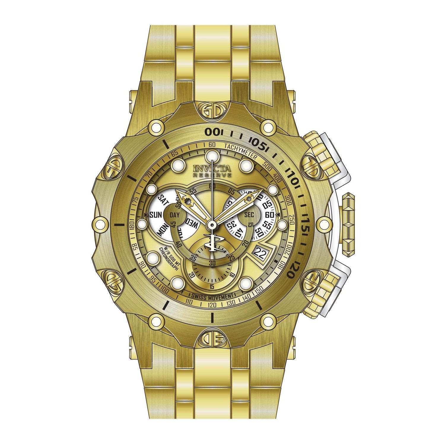 Invicta Men's 27792 Venom Gold-Tone Stainless Steel Watch - Bezali