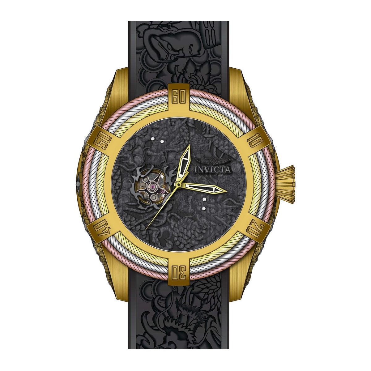 Invicta Men&#39;s 27876 Bolt Automatic Black Silicone Watch