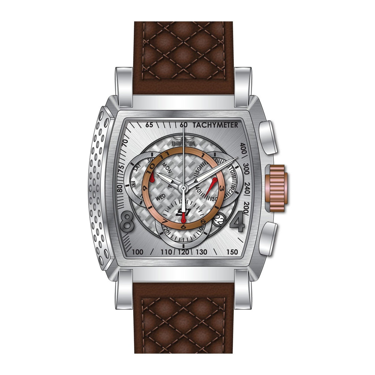 Invicta Men's 27916 S1 Rally Brown Leather Watch