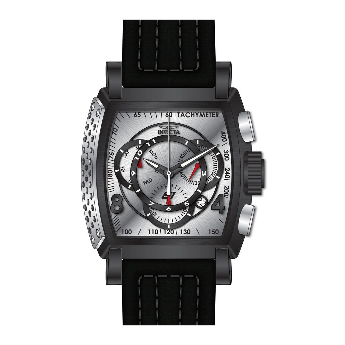 Invicta Men's 27942 S1 Rally Black Leather Watch