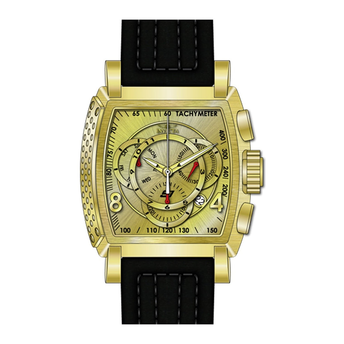 Invicta Men's 27949 S1 Rally Black Leather Watch