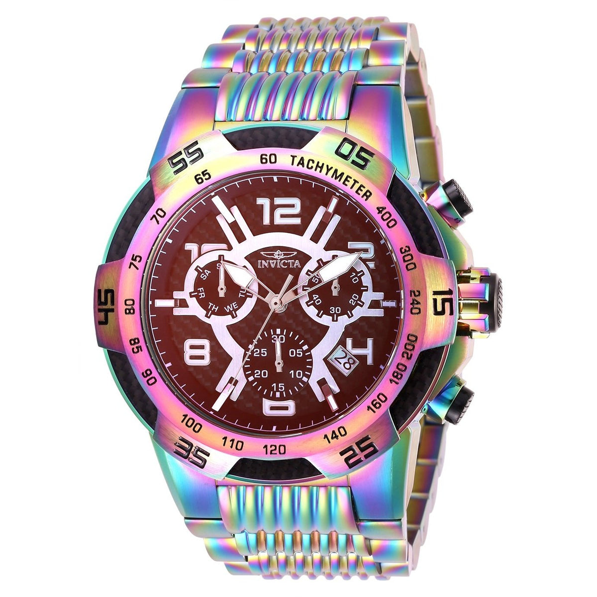 Invicta Men's 28013 Speedway Iridescent Stainless Steel Watch
