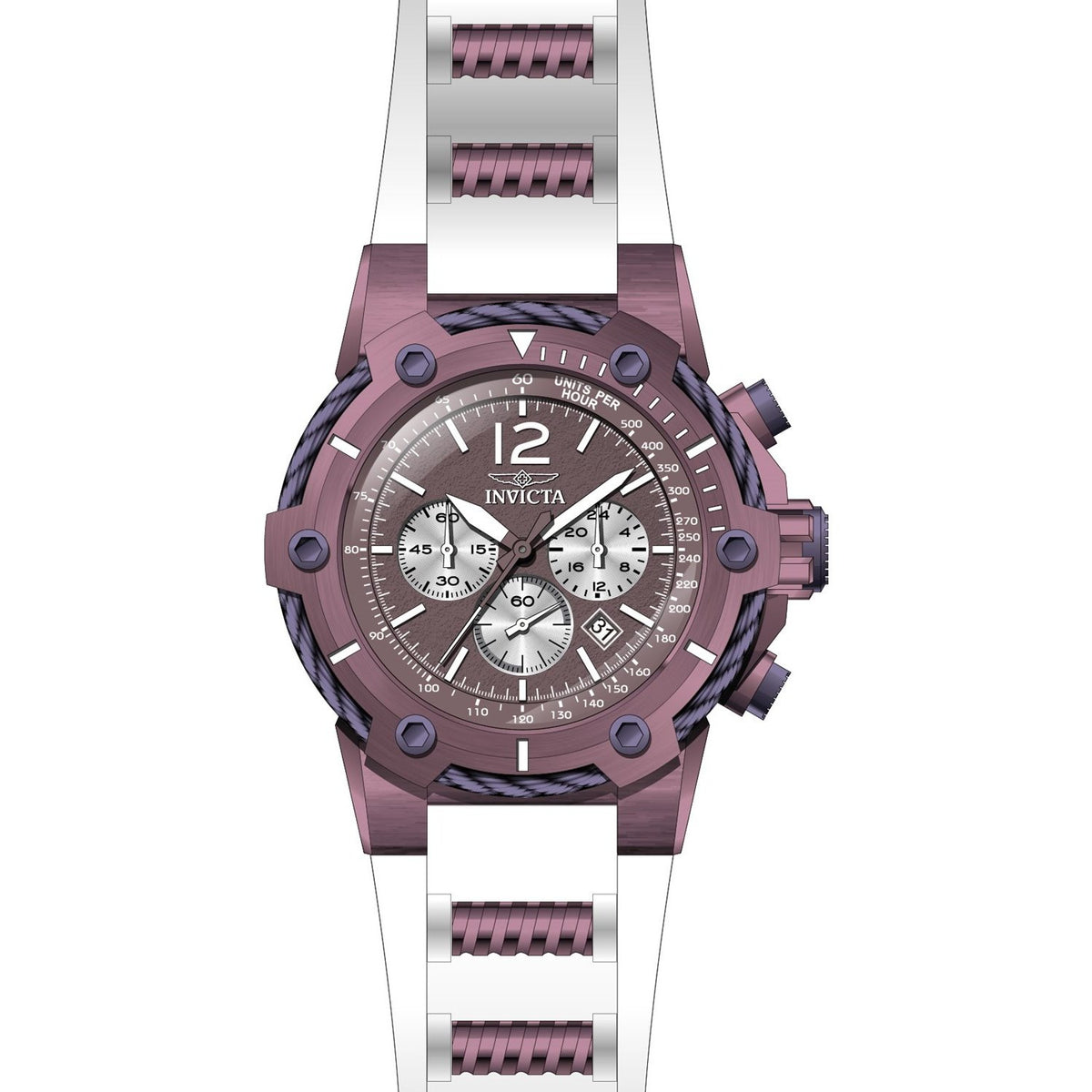 Invicta Men's 28030 Bolt White Silicone Watch