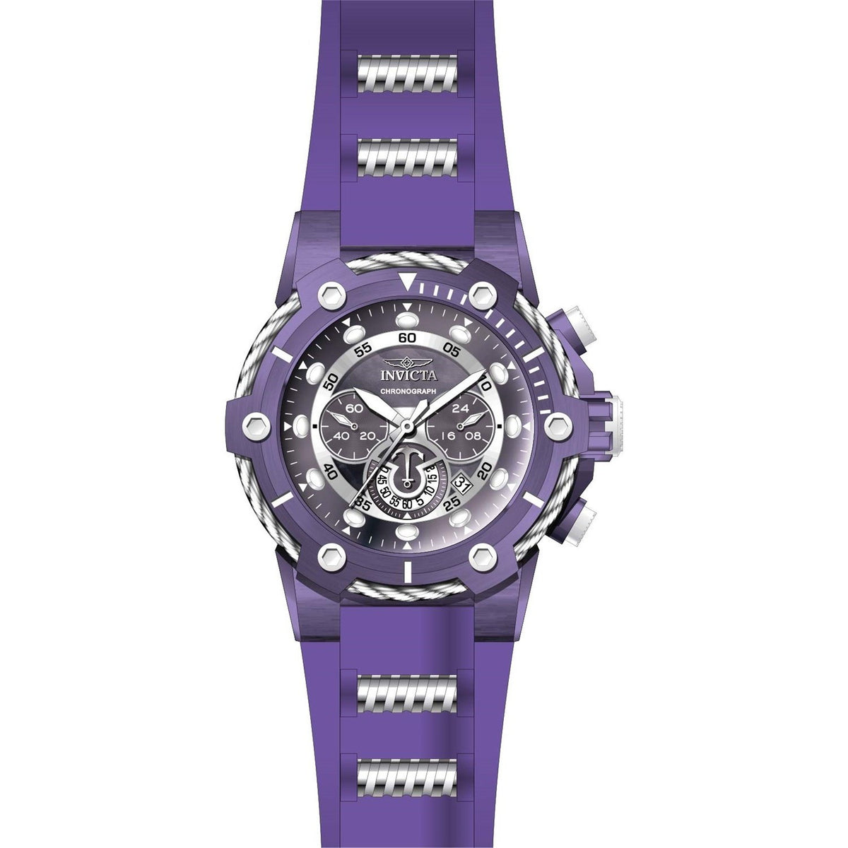 Invicta Men's 28036 Bolt Purple Silicone Watch