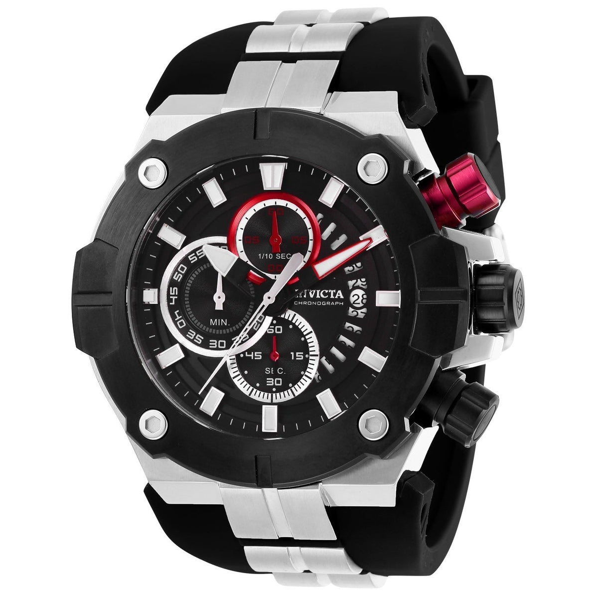 Invicta Men&#39;s 28050 Black Silicone Watch