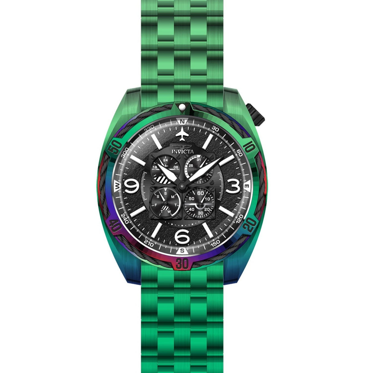 Invicta Men's 28090 Aviator Rainbow Stainless Steel Watch
