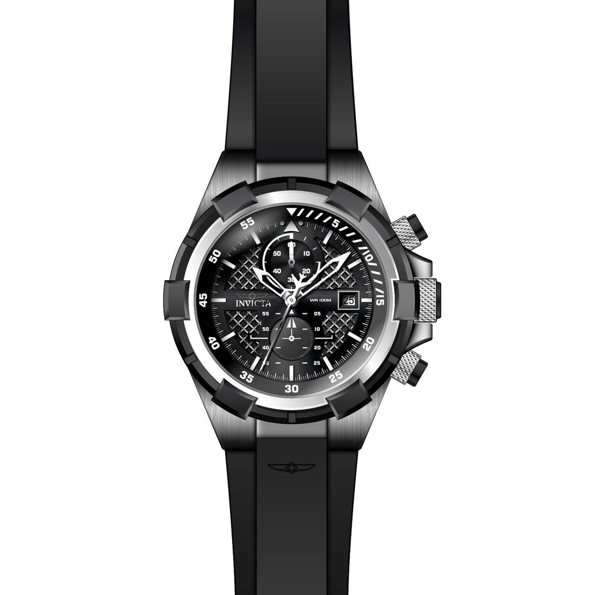 Invicta Men's 28095 Black Polyurethane Watch