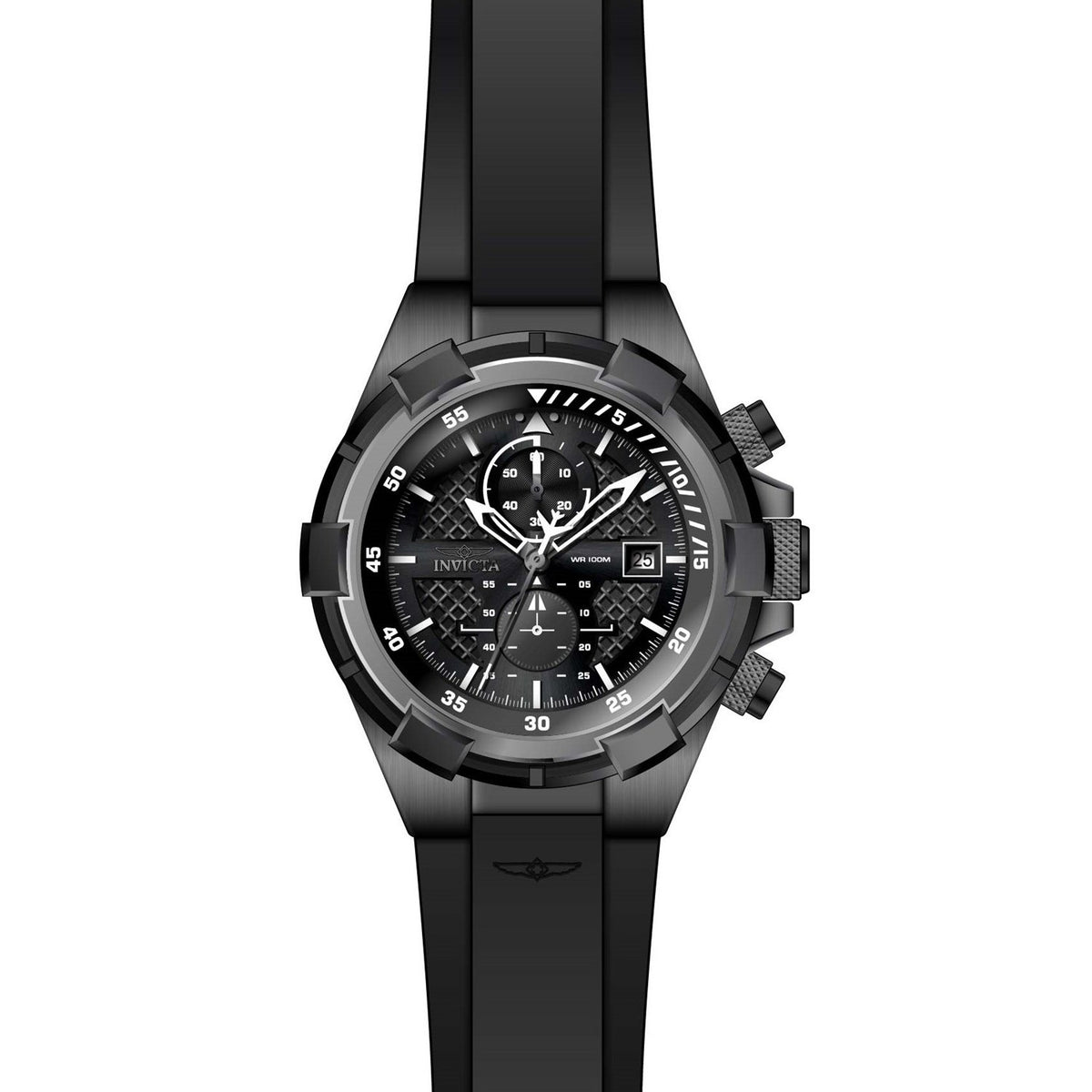 Invicta Men&#39;s 28099 Black Polyurethane Watch