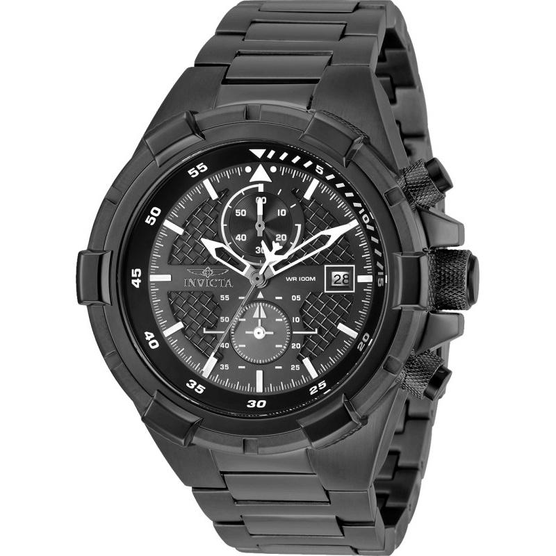 Invicta Men's 28109 Aviator Gun Metal Stainless Steel Watch