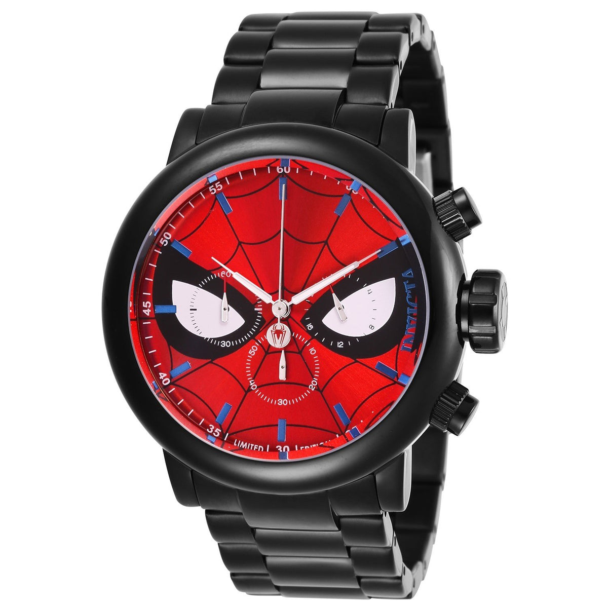 Invicta Men's 28144 Marvel Spiderman Black Stainless Steel Watch