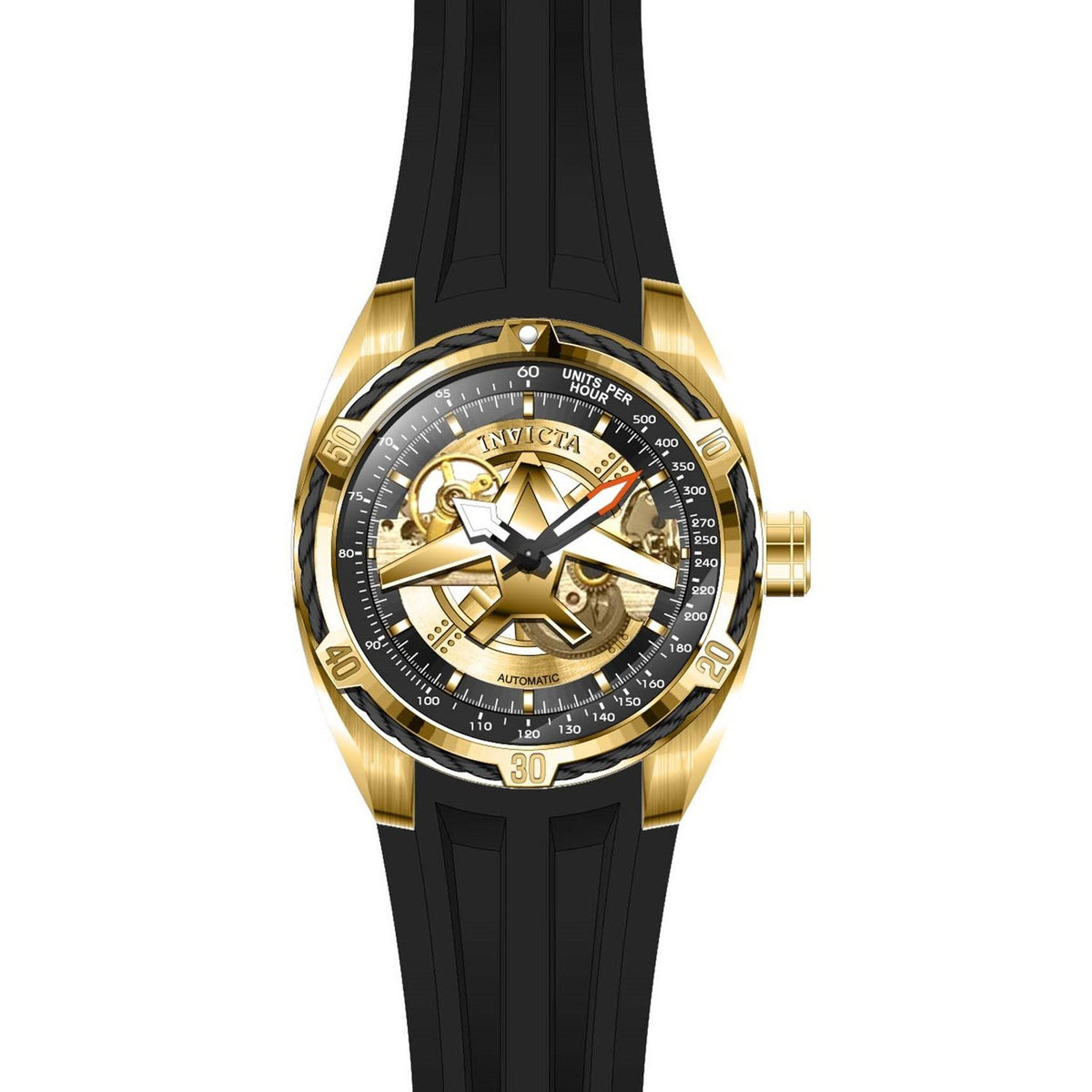 Invicta Men's 28168 Aviator Black Stainless Steel Watch