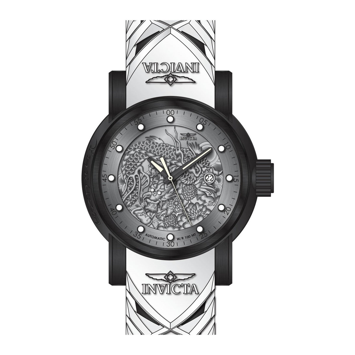 Invicta Men&#39;s 28175 S1 Rally Automatic White Silicone Watch