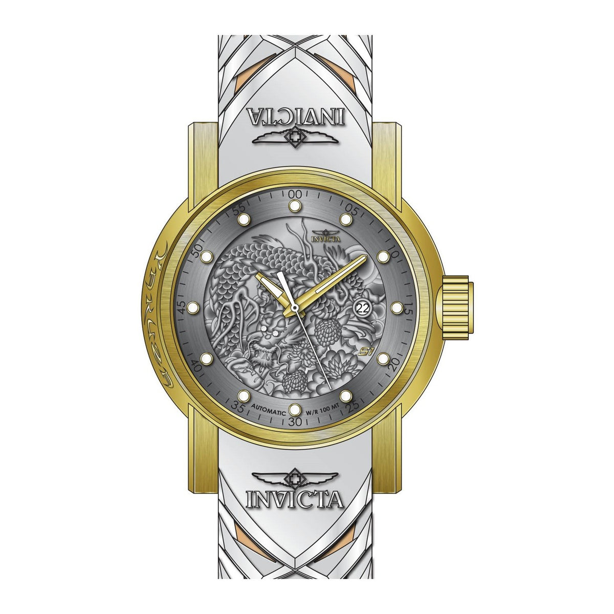 Invicta Men&#39;s 28181 S1 Rally Automatic White Silicone Watch