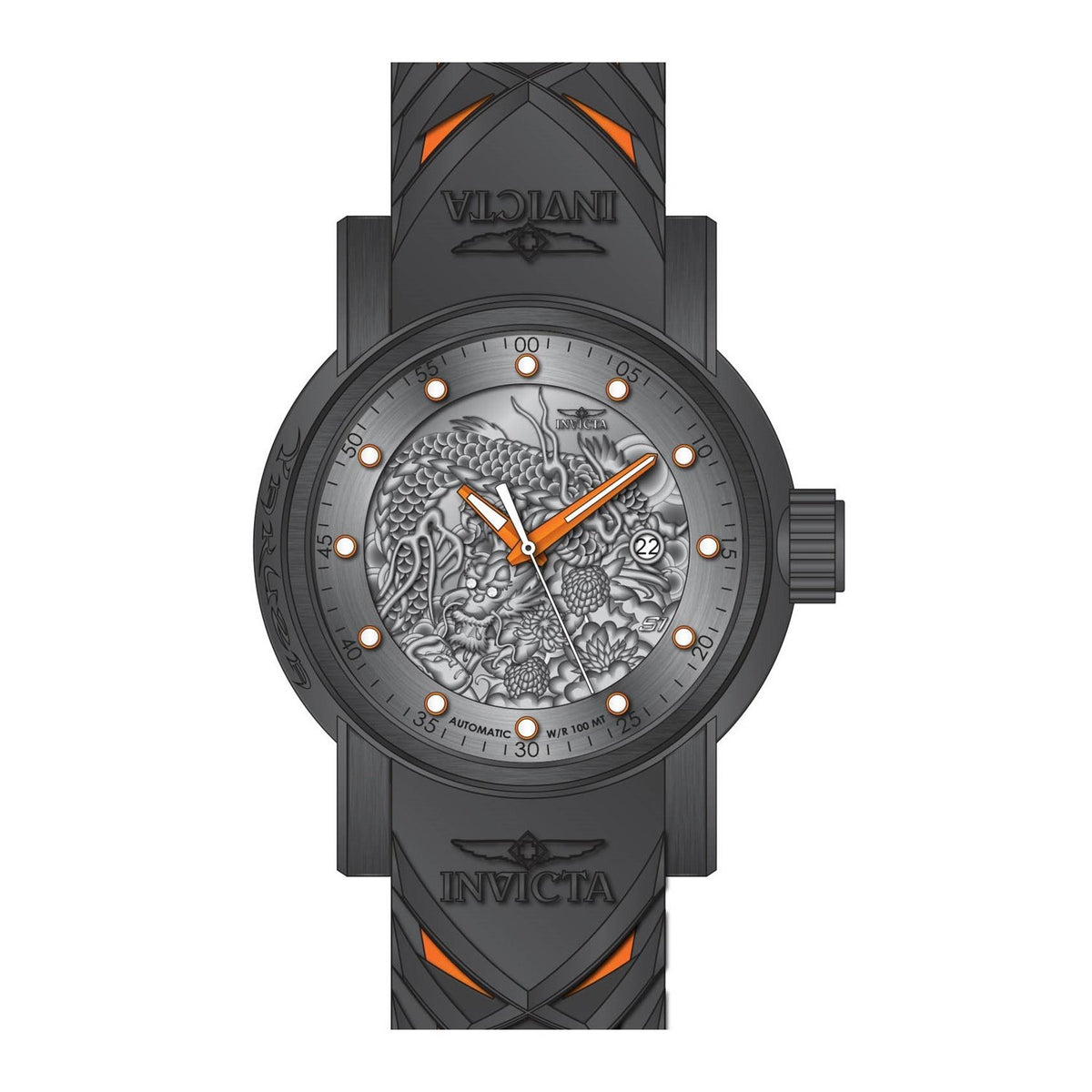 Invicta Men&#39;s 28185 S1 Rally Automatic Grey Silicone Watch