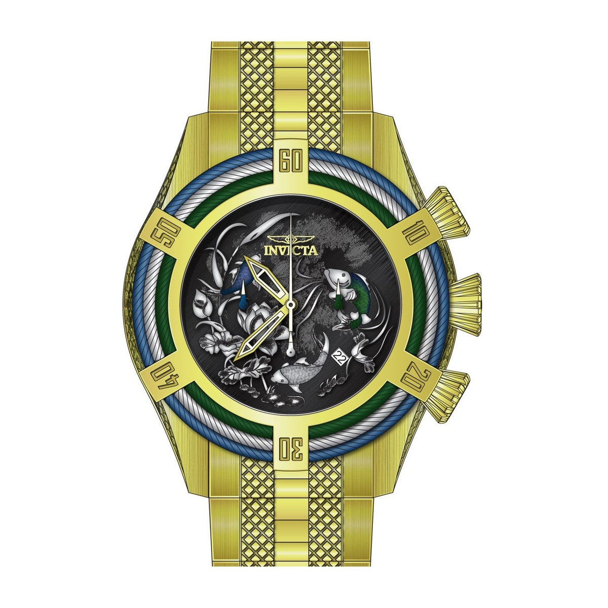 Invicta Men's 28203 Gold-Tone Stainless Steel Watch