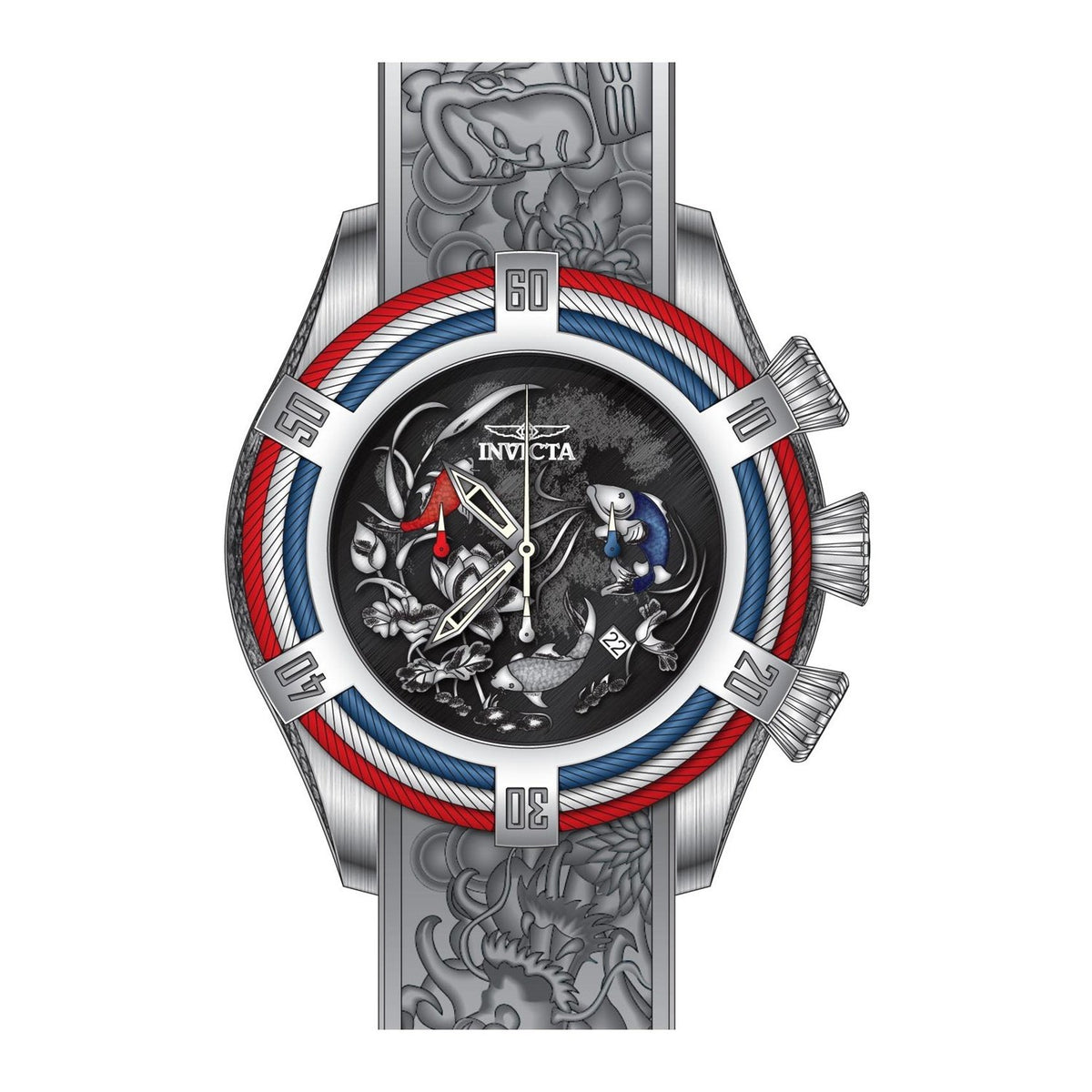 Invicta Men&#39;s 28209 Bolt White Silicone Watch