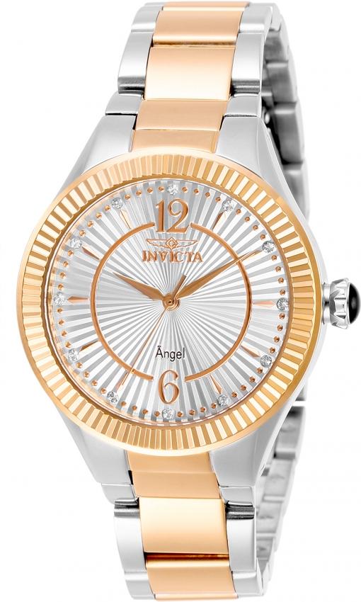 Invicta Women's 28343 Angel Rose-Tone and Silver Silver Watch