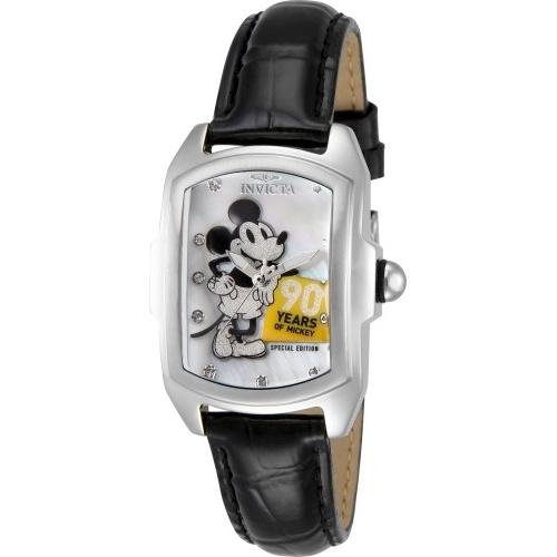 Invicta Women's 28358 Disney Mickey Mouse Black Leather Watch
