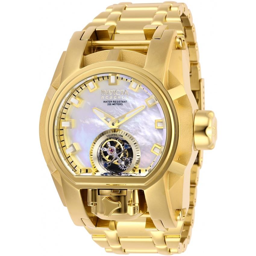 Invicta Men&#39;s 28393 Reserve Bolt Zeus Gold-Tone Stainless Steel Watch