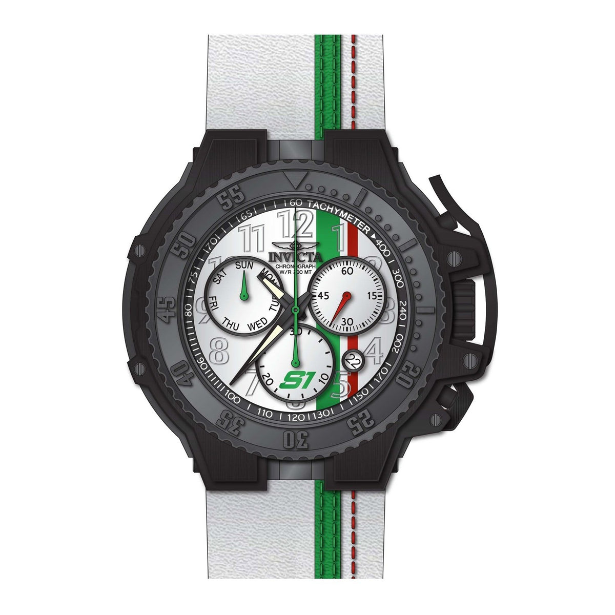 Invicta Men's 28401 S1 Rally White Leather Watch