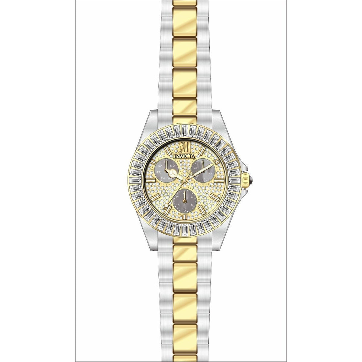 Invicta Women&#39;s 28447 Angel Gold-Tone and Silver Stainless Steel Watch