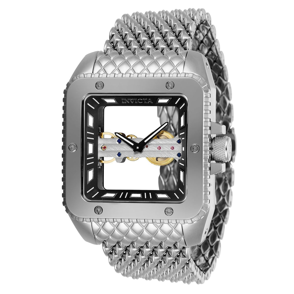 Invicta Men's 28507 Cuadro Mechanical Stainless Steel Mesh Watch