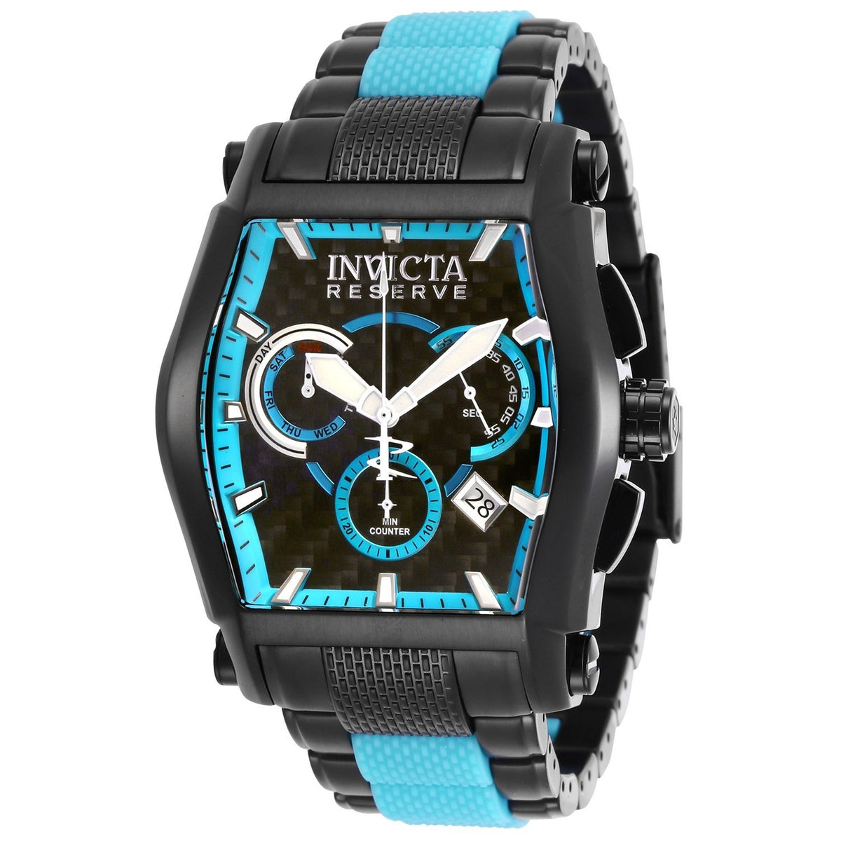 Invicta Men&#39;s 28515 Reserve Black and Blue Stainless Steel Watch