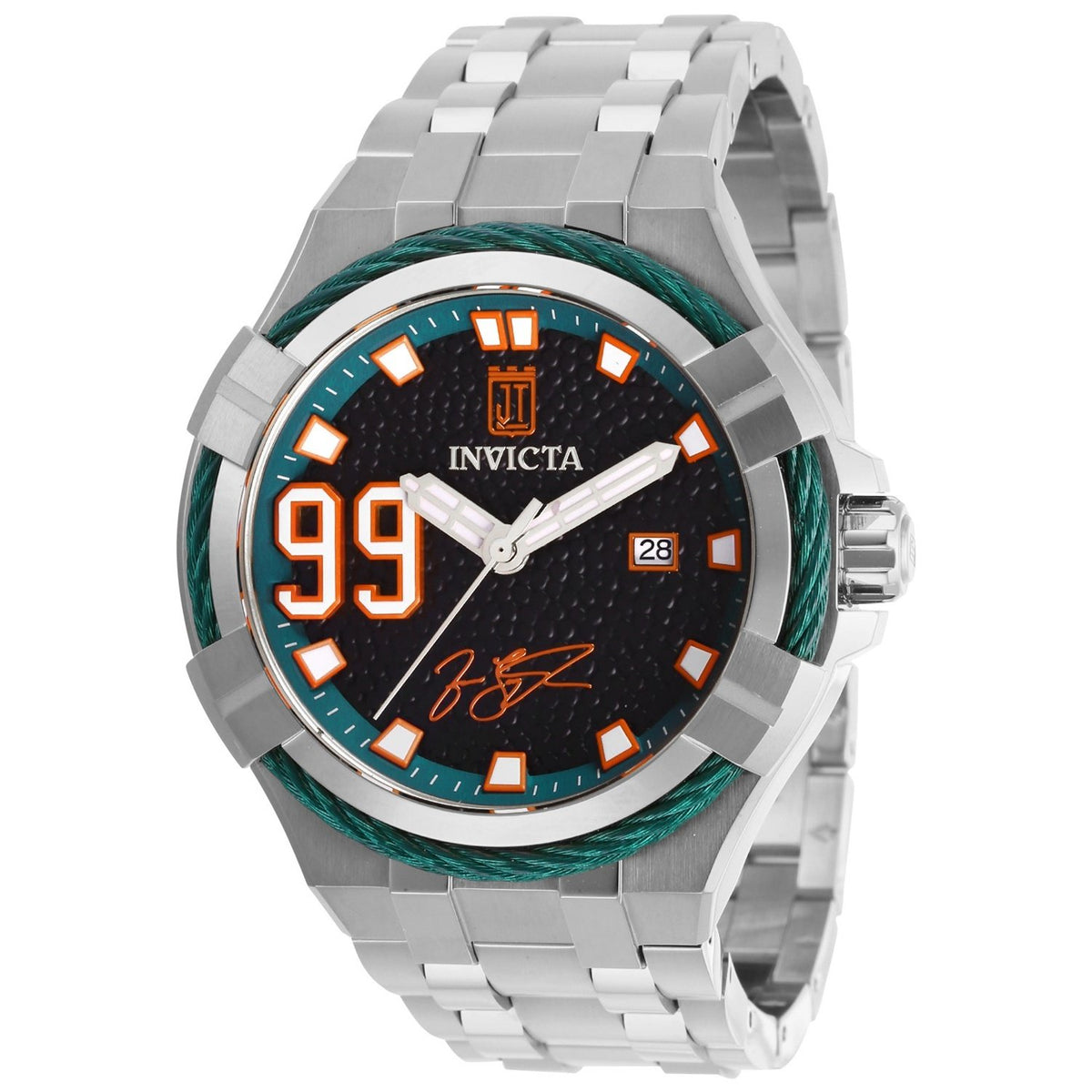 Invicta Men&#39;s 28525 Jason Taylor Automatic Stainless Steel Watch