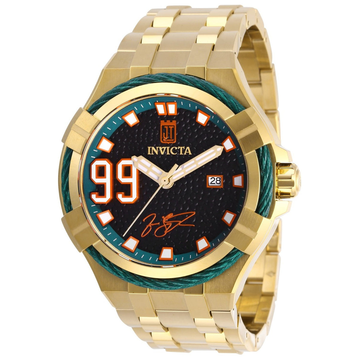 Invicta Men&#39;s 28526 Jason Taylor Automatic Gold-Tone Stainless Steel Watch