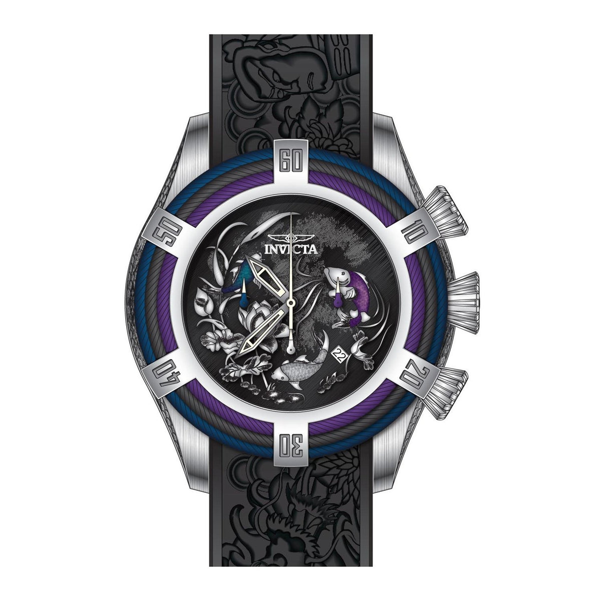 Invicta Men's 28527 Bolt Black Silicone Watch