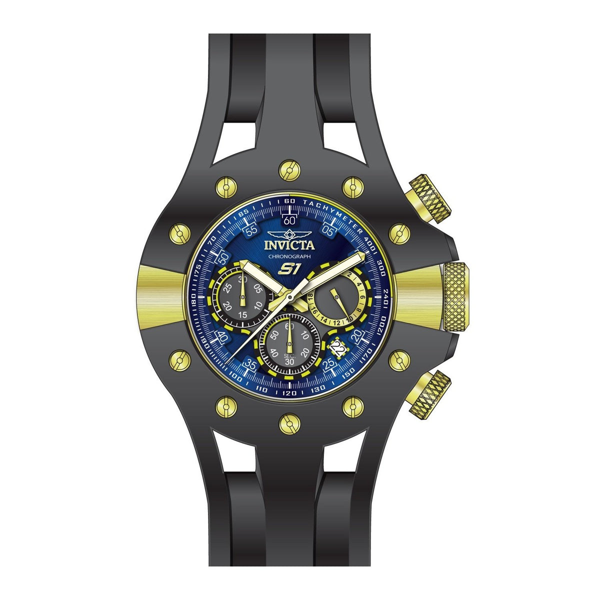 Invicta Men's 28568 S1 Rally Black Silicone Watch