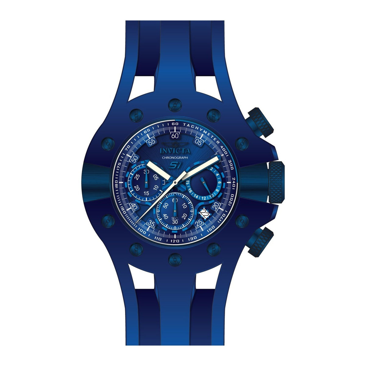 Invicta Men&#39;s 28574 Blue Silicone Watch