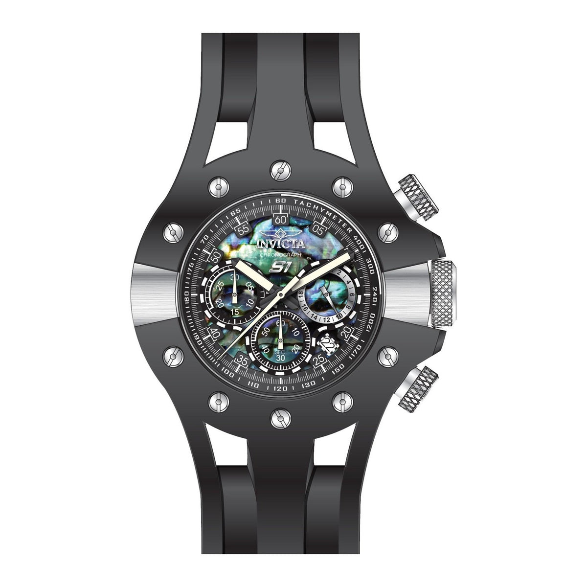 Invicta Men's 28576 Black Silicone Watch