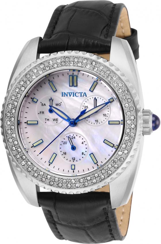 Invicta Women's 28585 Angel Black Leather Watch